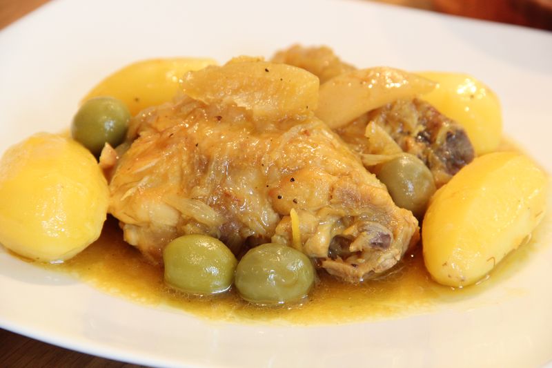 Tajine De Poulet Au Citron Confit - Cuisine Passion